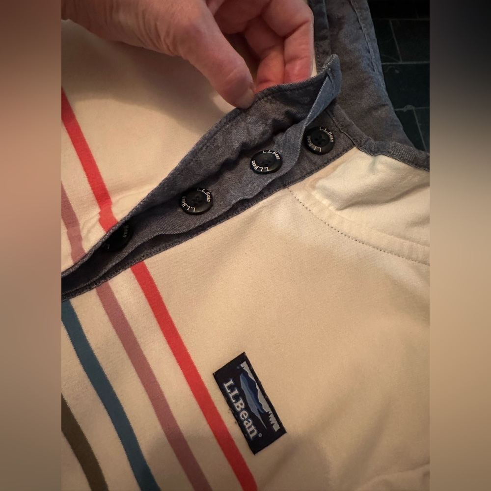 LLBean Soft Cotton Rugby Henley
Pullover Long Sleeve
Stripe Women's Regular XL